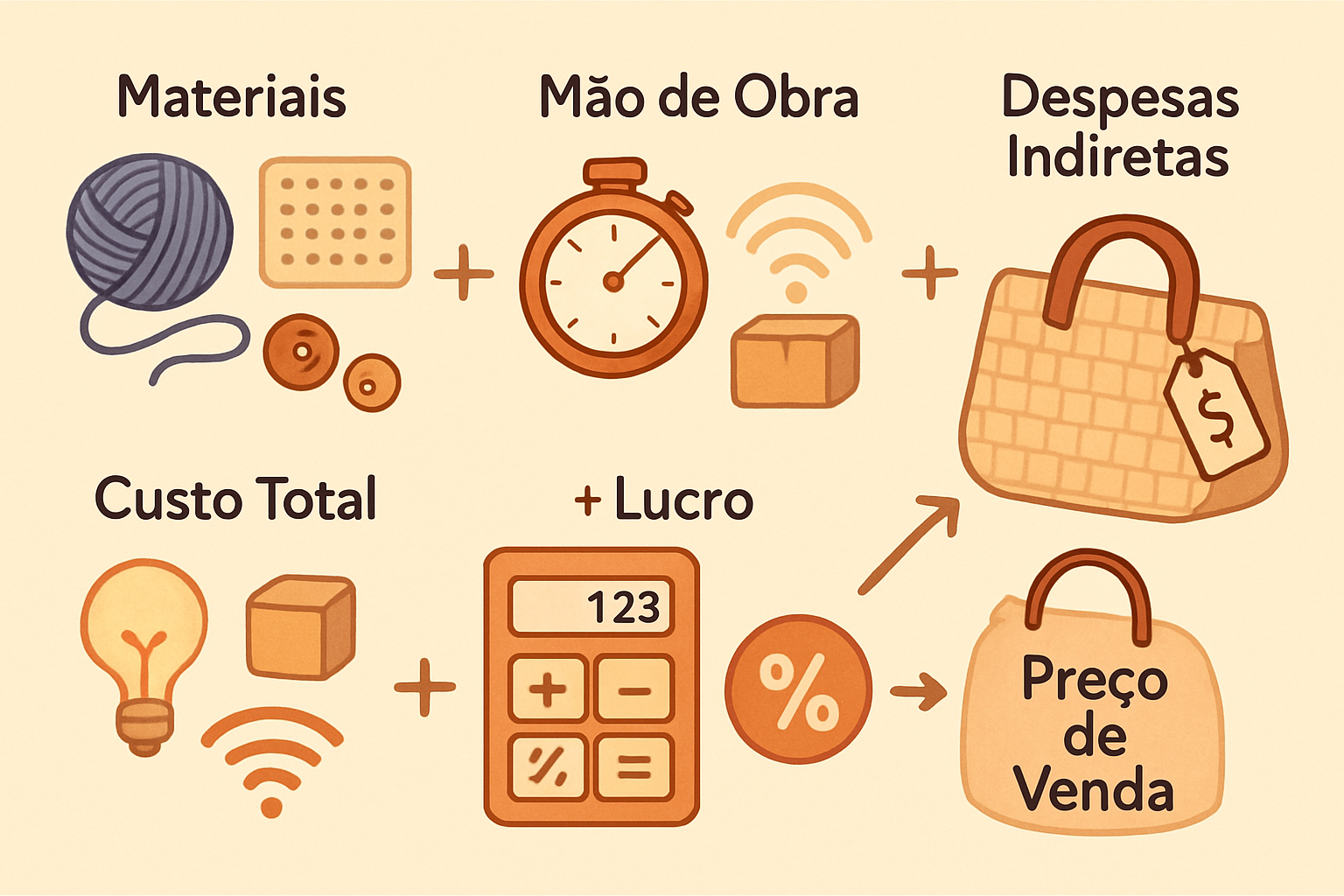 Como calcular o custo de uma peça
